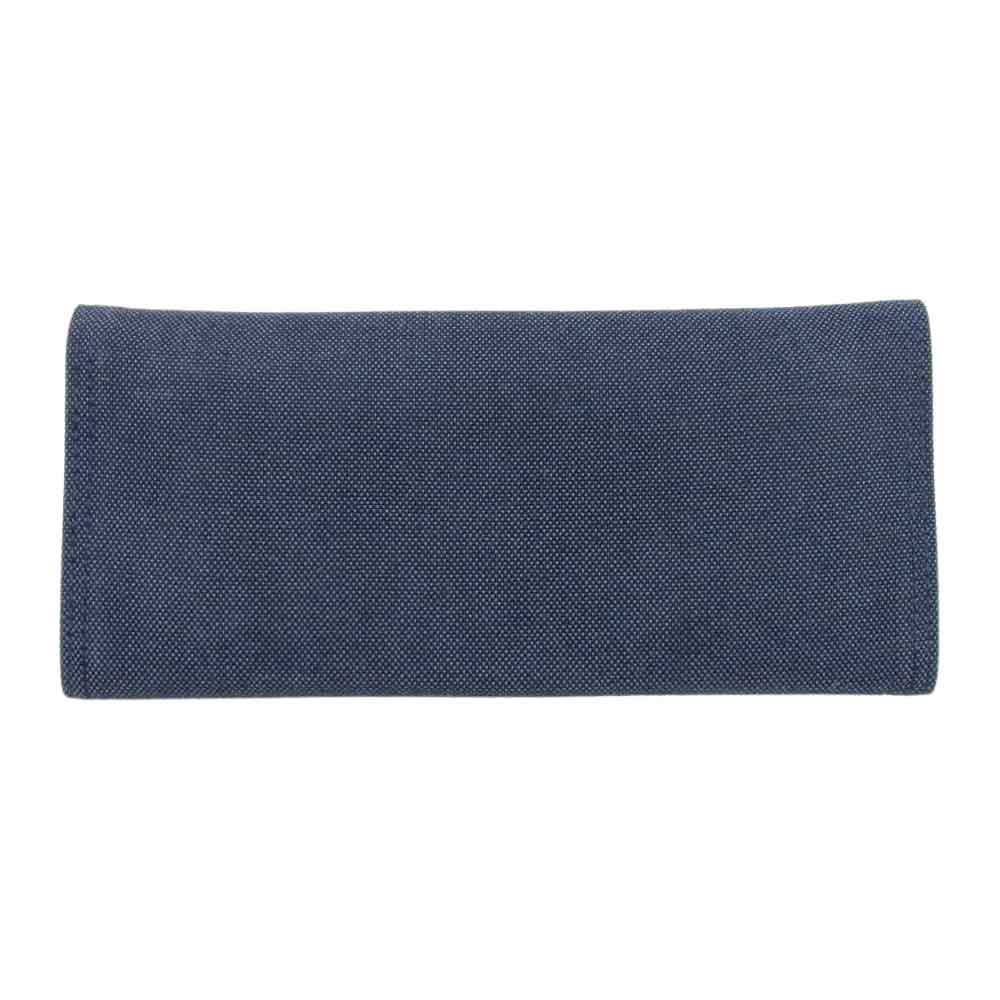 PORTER ポーター SMOKY WALLET 二つ折り 長財布 ネイビー系【中古】