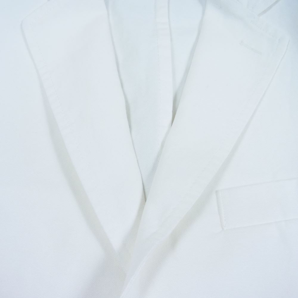 ジャンネット CORALLO イタリア製 リネン混 2B テーラードジャケット ホワイト系 42【中古】