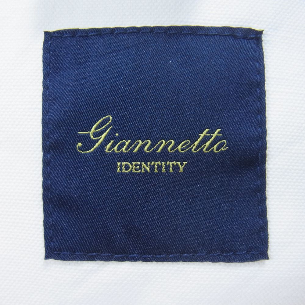 ジャンネット CORALLO イタリア製 リネン混 2B テーラードジャケット ホワイト系 42【中古】