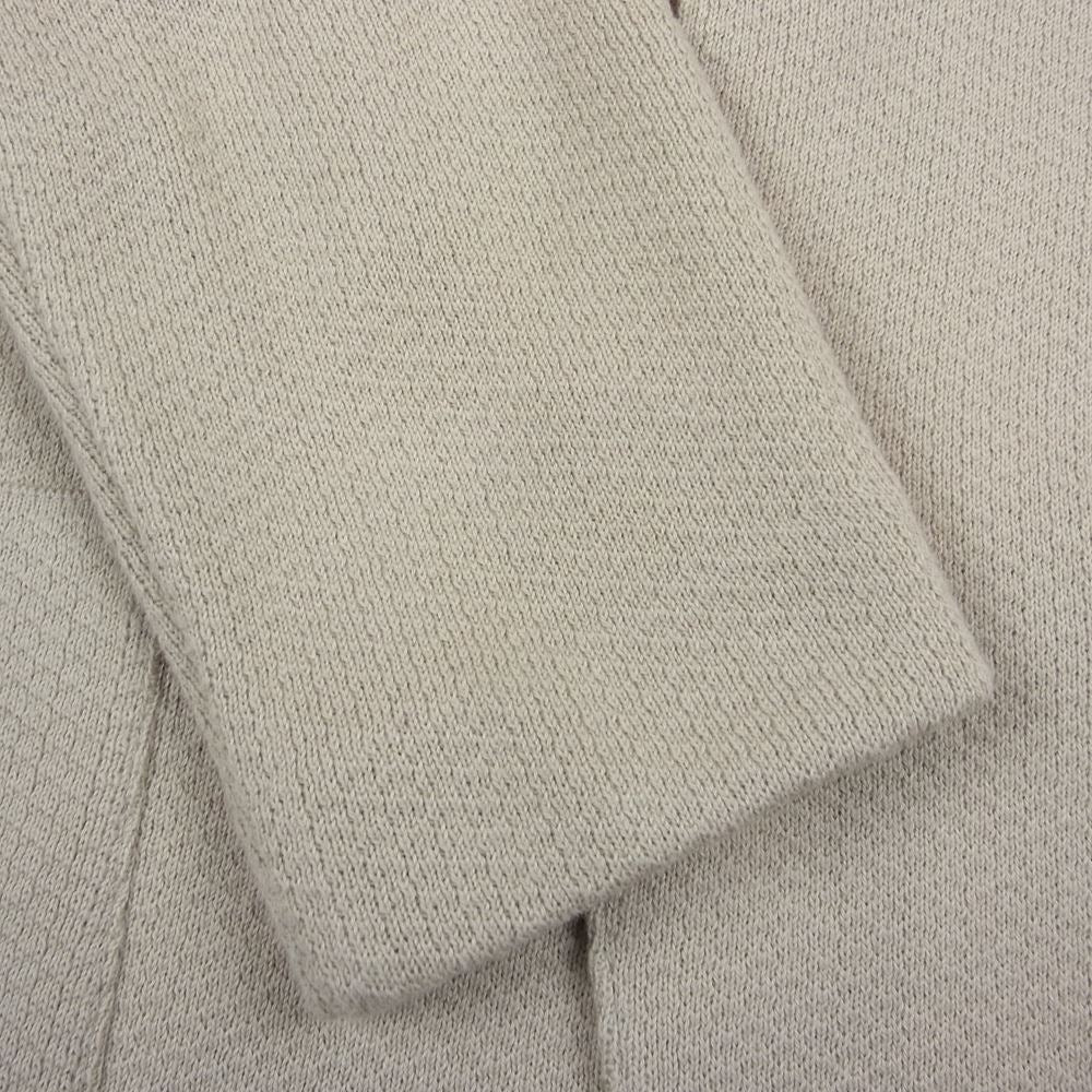 LARDINI ラルディーニ JVLJM70J イタリア製 2B シングル コットンニット テーラードジャケット ベージュ ベージュ系 S【中古】