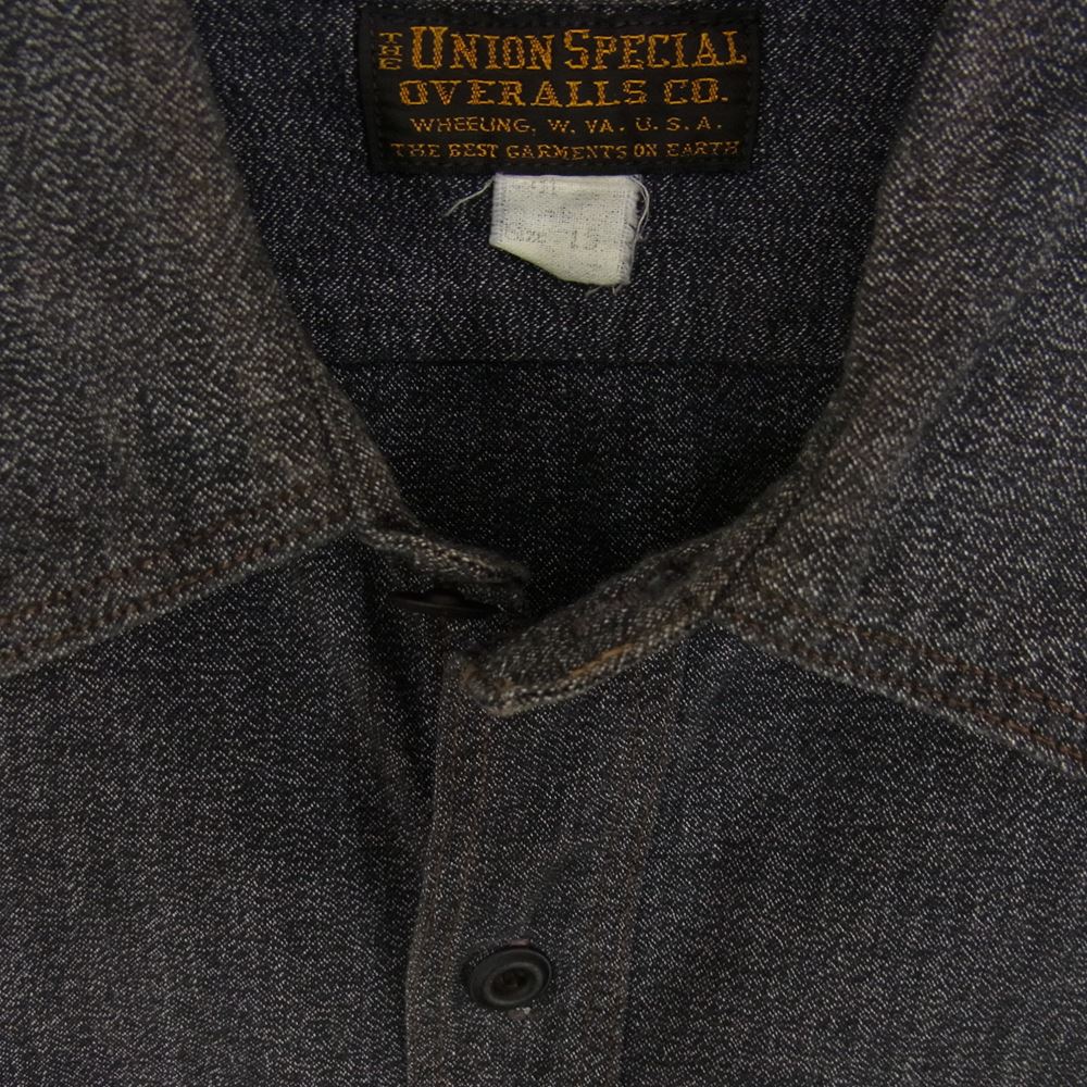 FREEWHEELERS フリーホイーラーズ UNION SPECIAL OVERALLS ユニオンスペシャルオーバーオールズ 半袖 デニムシャツ インディゴブルー系 15【中古】