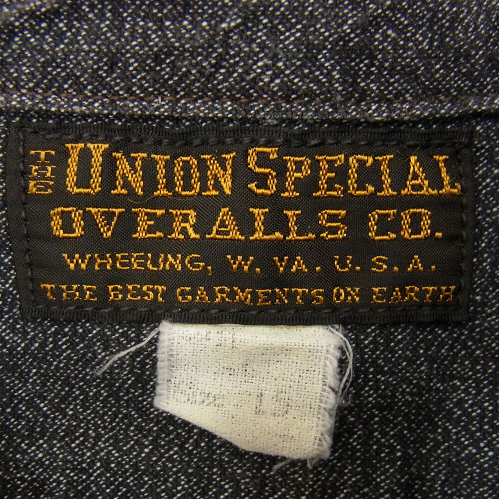 FREEWHEELERS フリーホイーラーズ UNION SPECIAL OVERALLS ユニオンスペシャルオーバーオールズ 半袖 デニムシャツ インディゴブルー系 15【中古】
