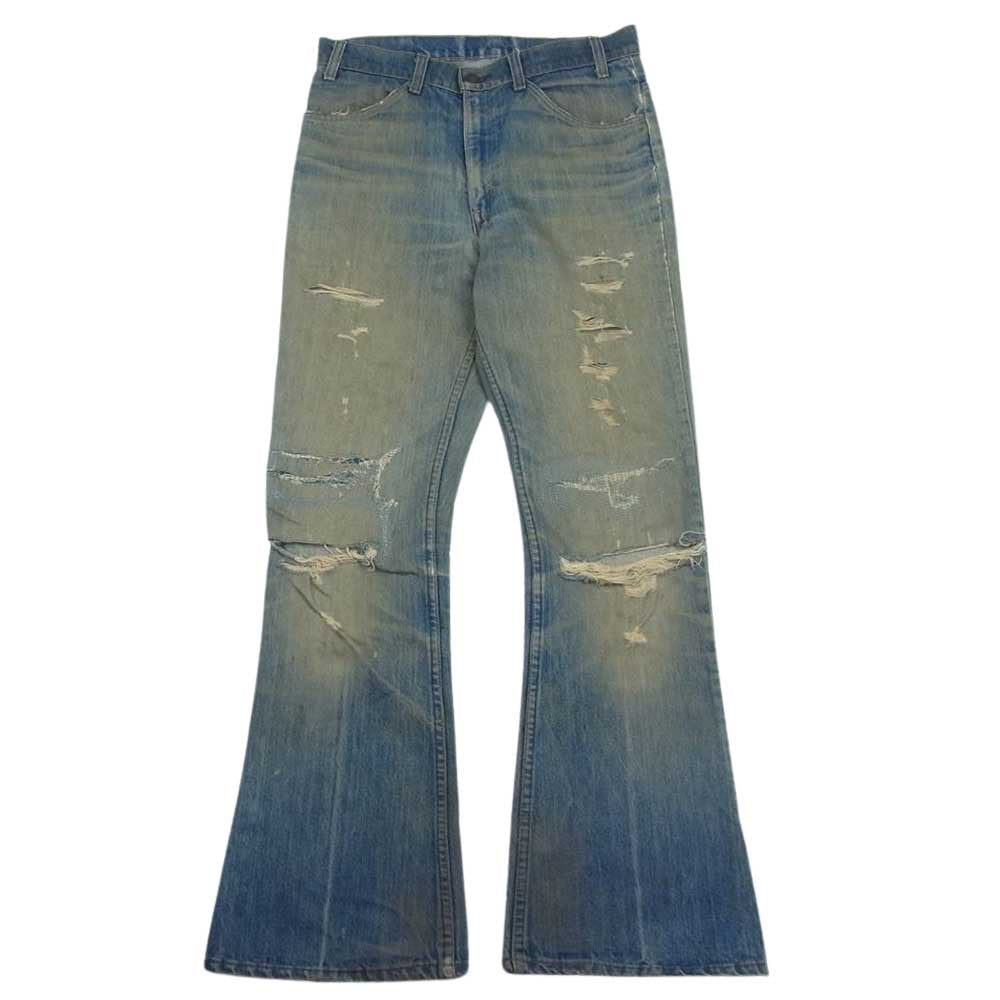 Levi's リーバイス 517 タブ無し TALON ジップ ブーツカット ボタン裏8 デニム パンツ インディゴブルー系【中古】