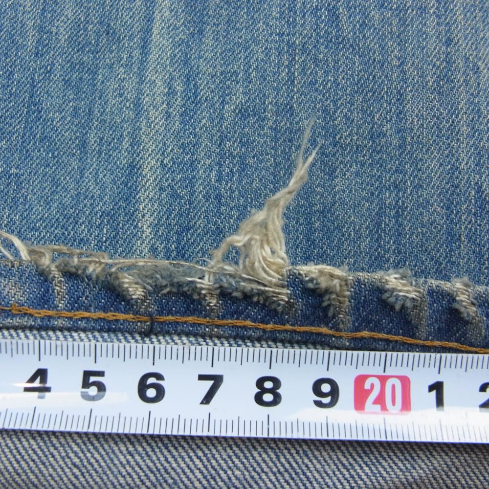 Levi's リーバイス 517 タブ無し TALON ジップ ブーツカット ボタン裏8 デニム パンツ インディゴブルー系【中古】