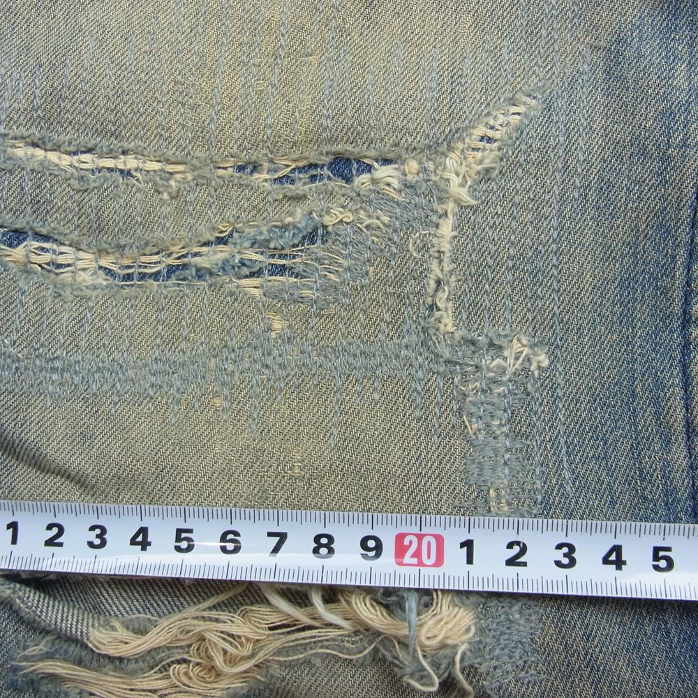 Levi's リーバイス 517 タブ無し TALON ジップ ブーツカット ボタン裏8 デニム パンツ インディゴブルー系【中古】