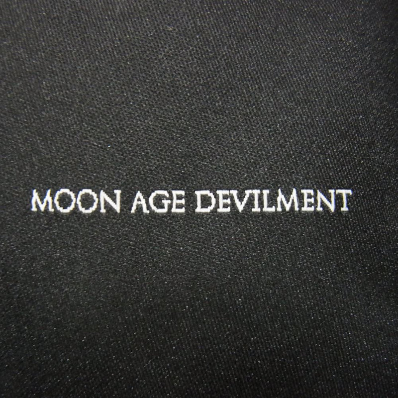 Moonage Devilment ムーンエイジデビルメント mjk-0159 シープスキン レザー ライダース バイカー ジャケット ブラック系 44【中古】