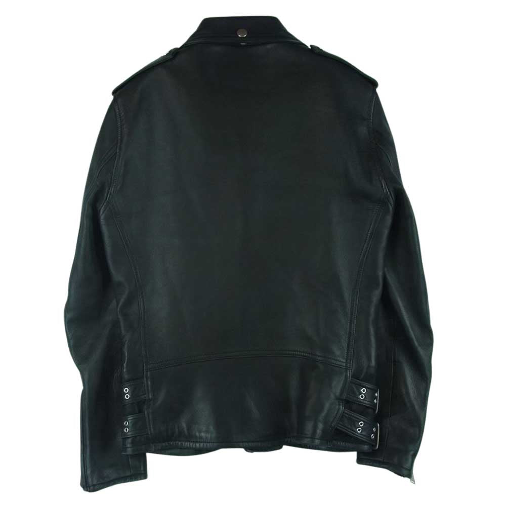 Moonage Devilment ムーンエイジデビルメント mjk-0162 シープ レザー ダブルライダース ジャケット ブラック系 44【中古】