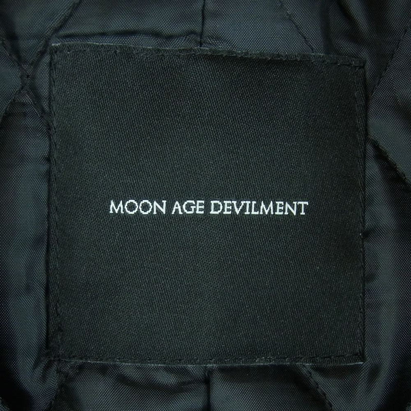 Moonage Devilment ムーンエイジデビルメント mjk-0162 シープ レザー ダブルライダース ジャケット ブラック系 44【中古】