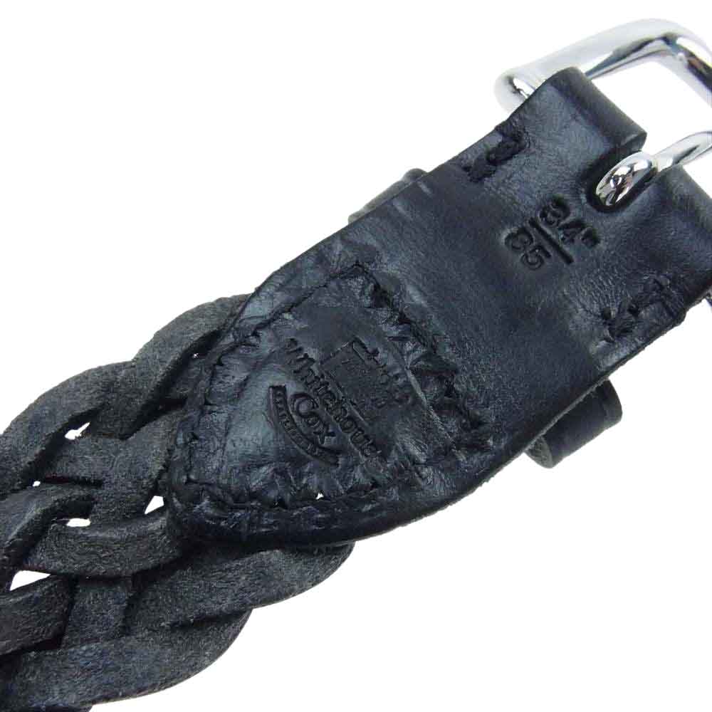【新品未使用】Whitehouse Cox ベルト P2274 30 ブラック WHITE HOUSE COX ホワイトハウスコックス P2274 PLAITED BELT レザー