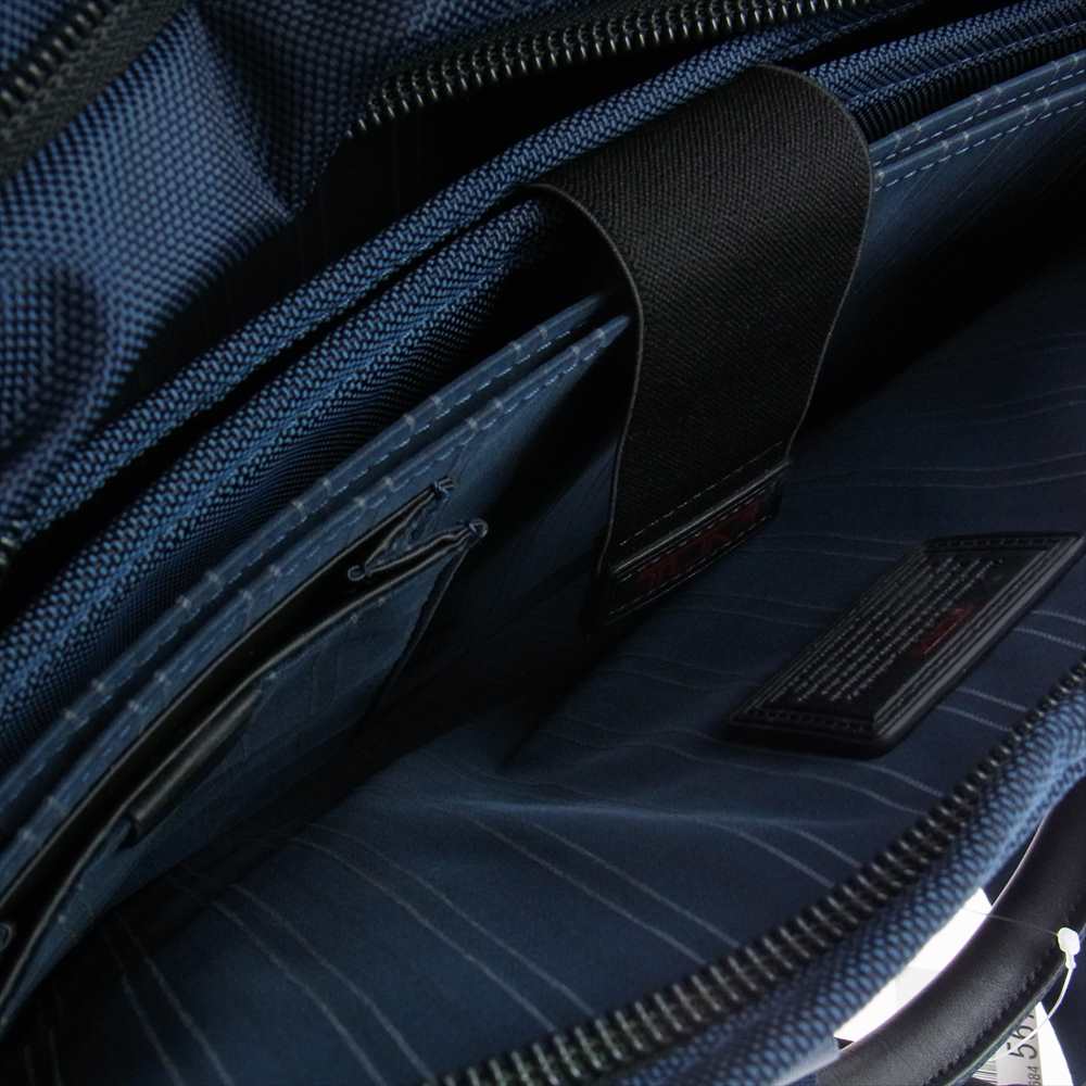 TUMI トゥミ 26141 ALPHA アルファ エクスパンダブル オーガナイザー ラップトップ 2WAY ブリーフケース ネイビー系【新古品】【未使用】【中古】