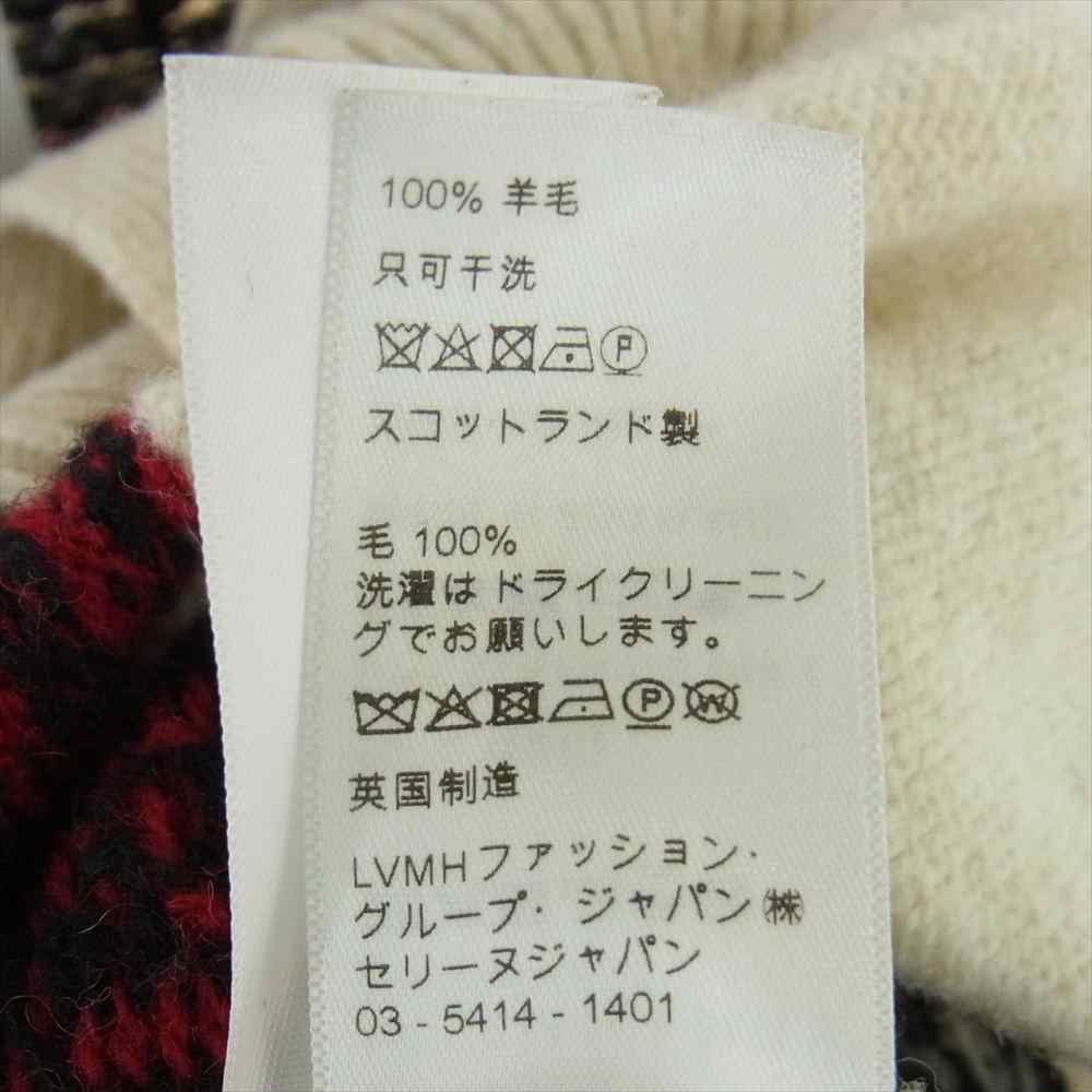 CELINE セリーヌ 21SS 2A08L715M THE DANCING KID ウールジャガード ルーズカーディガン マルチカラー系 S【中古】