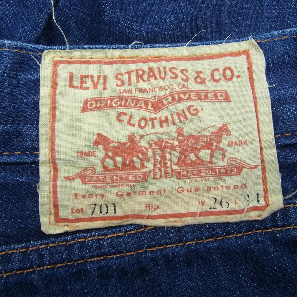 Levi's リーバイス 50701-0008 701 ビッグE Vintage Clothing ヴィンテージクロージング ストレート デニムパンツ ジーンズ インディゴブルー系 26【中古】