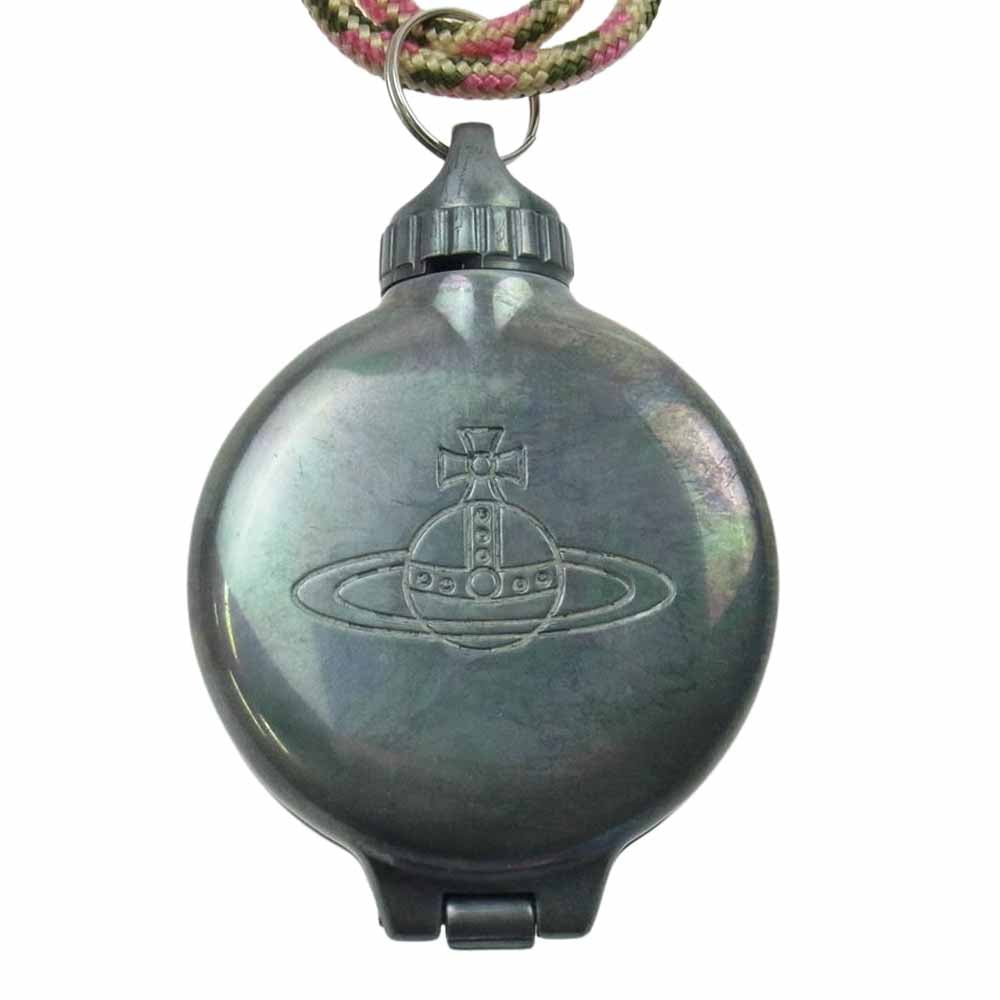 Vivienne Westwood ヴィヴィアンウエストウッド オーブ刻印 アッシュトレイ シガレットケース ストラップ付 携帯灰皿 シルバー系【中古】