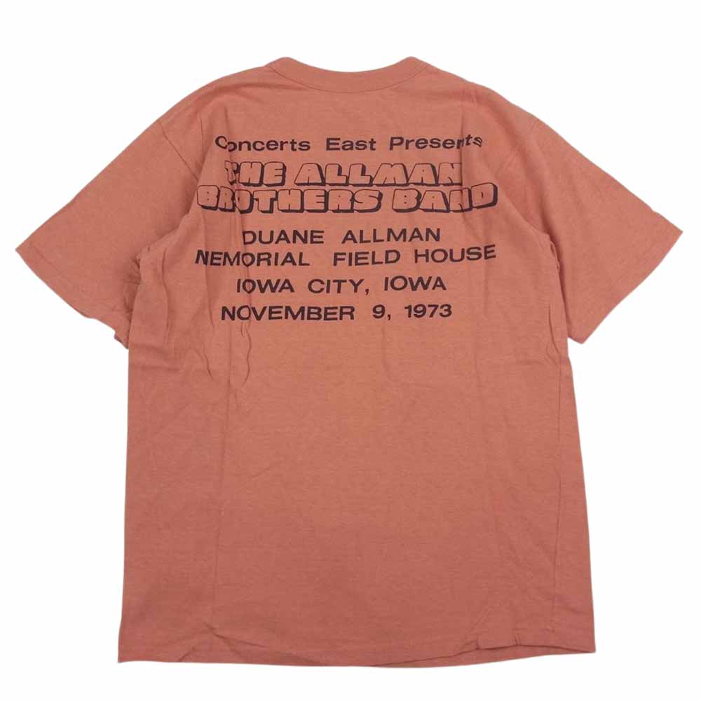 BOOTLEGGERS ブートレガーズ The Allman Brothers Band オールマン ブラザーズ バンド プリント Tシャツ オレンジ系 S【中古】