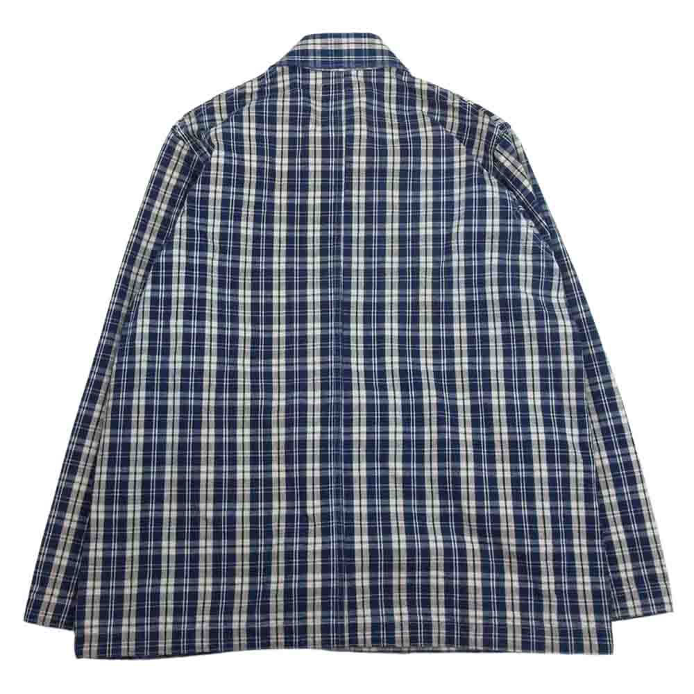 ユニオン サプライ パラカチェック ワーク ジャケット カバーオール ジャケット ネイビー系 14.5【中古】