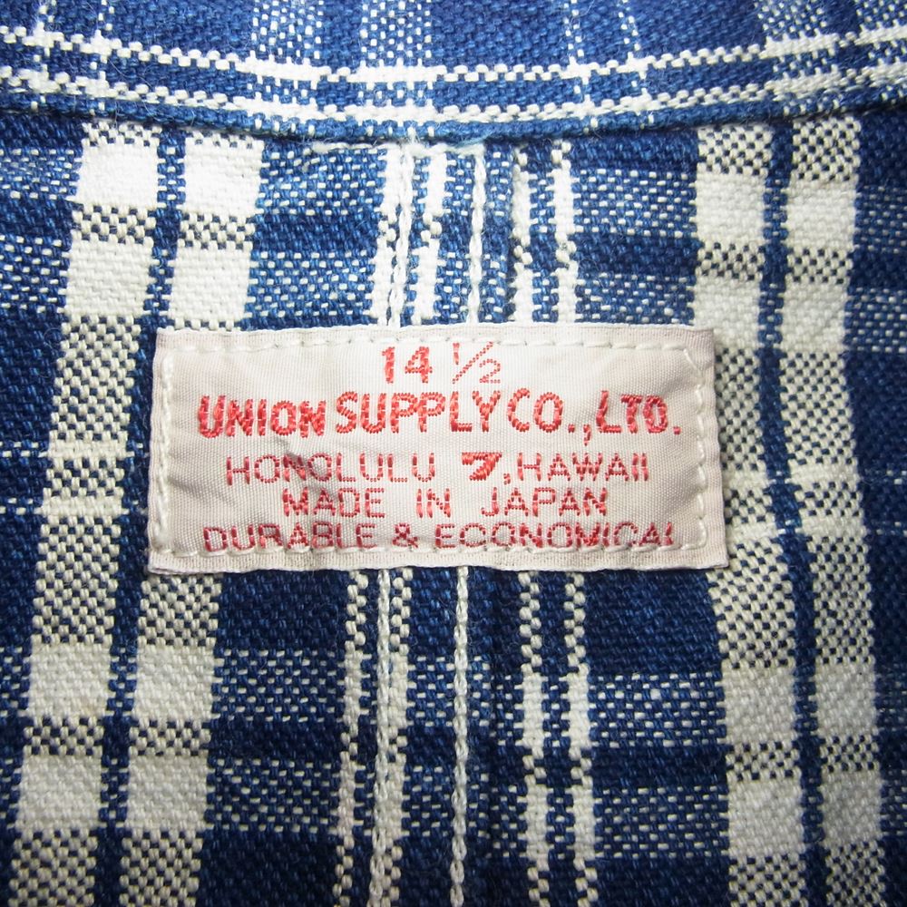 美品 UNION SUPPLY パラカチェックワークジャケット 大きめ XL 美品 UNION SUPPLY パラカチェックワークジャケット 大きめ XL