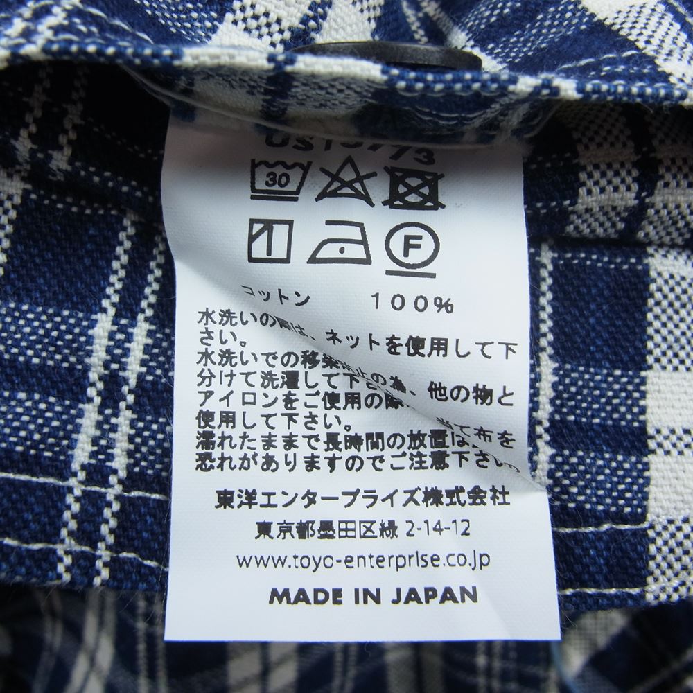 ユニオン サプライ パラカチェック ワーク ジャケット カバーオール ジャケット ネイビー系 14.5【中古】