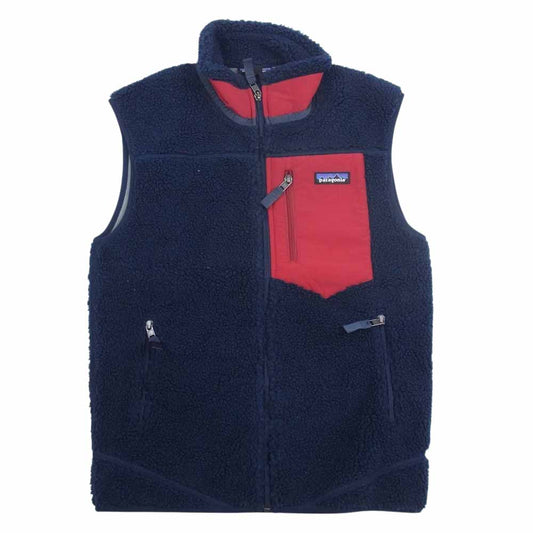 patagonia パタゴニア 17AW 23048 17年製 Classic Retro X Vest クラシックレトロ エックス ベスト フリース ベスト ネイビー系 S【中古】