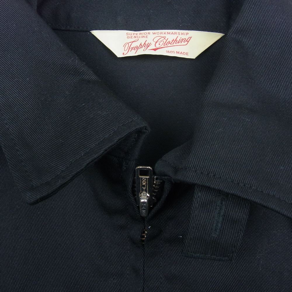 トロフィークロージング Gas Worker Jacket ワーク ジャケット ブラック系 36【中古】