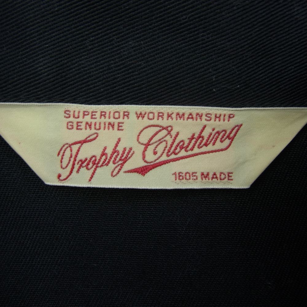 トロフィークロージング Gas Worker Jacket ワーク ジャケット ブラック系 36【中古】