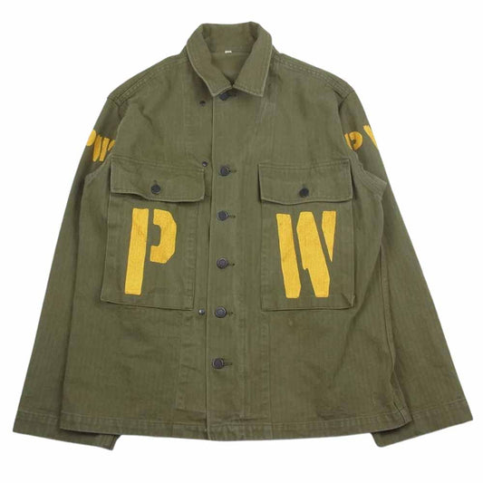Buzz Rickson's バズリクソンズ BR14832 HERRINGBONE TWILL SPECIAL JACKET PW ミリタリー ヘリンボーン ツイル ジャケット カーキ系 36R【中古】