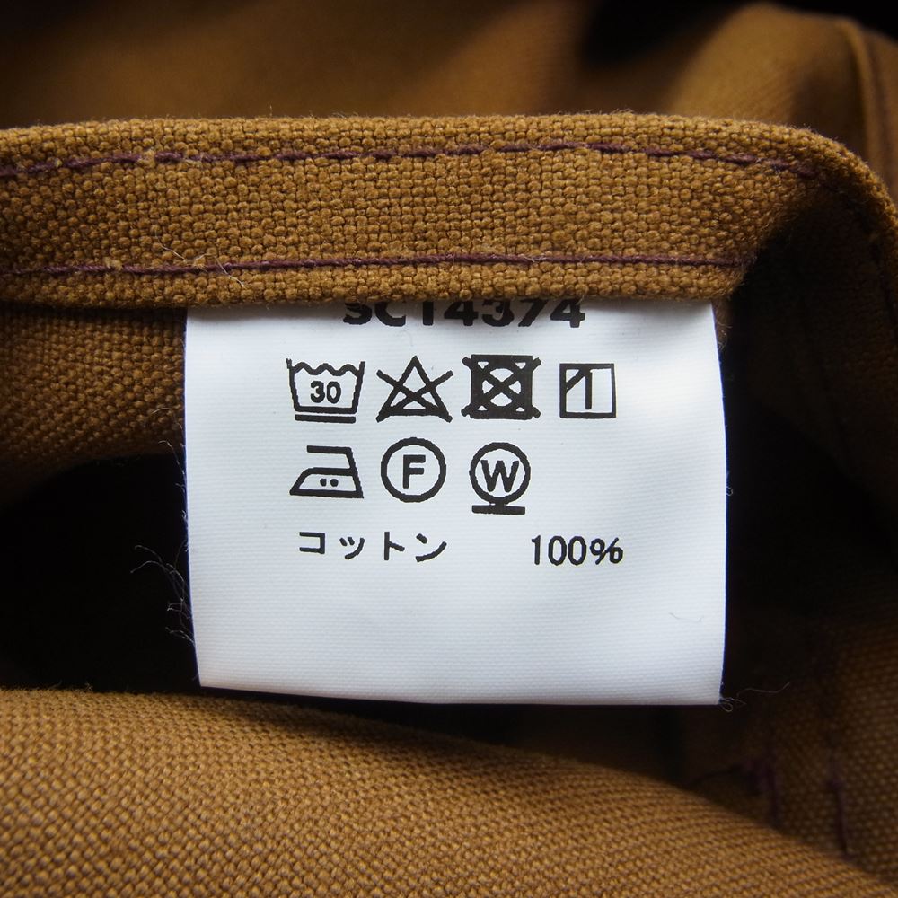 SUGAR CANE シュガーケーン 13oz ブラウンダック ワーク コート ジャケット カバーオール ライトブラウン系 36【中古】