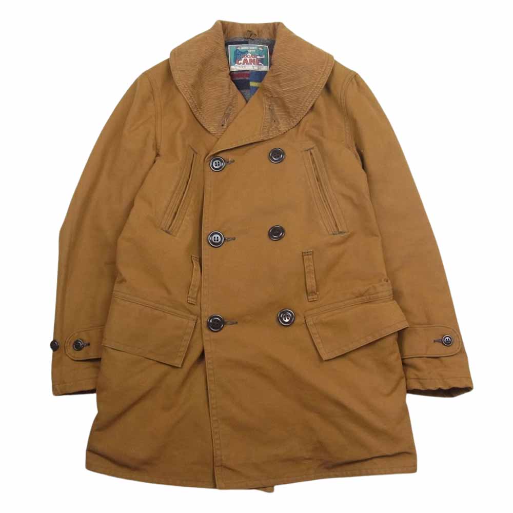 SUGAR CANE シュガーケーン SC13999 MACKNAW COAT 13oz ブラウンキャンバス マッキノー コート ライトブラウン系 36【中古】