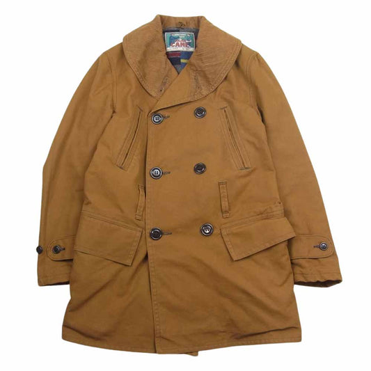 SUGAR CANE シュガーケーン SC13999 MACKNAW COAT 13oz ブラウンキャンバス マッキノー コート ライトブラウン系 36【中古】