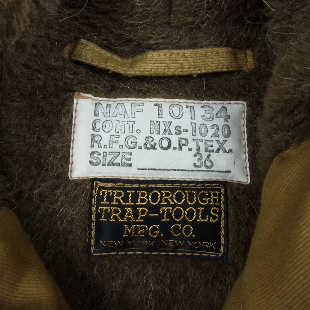 COLIMBO コリンボ TRIBOROUGH TRAP TOOLS OBSERVER PARKA オブザーバー パーカー ミリタリー ジャケット ベージュ系 36【中古】