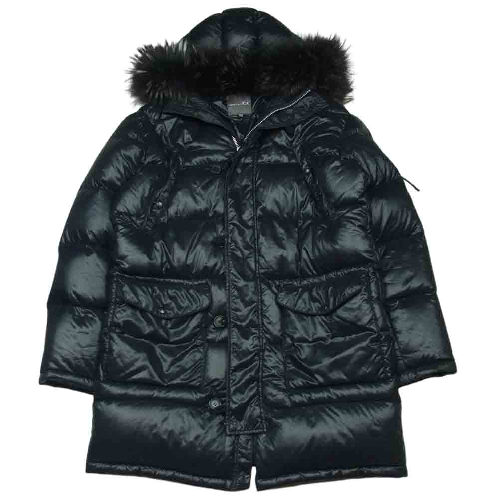 DUVETICA デュベティカ ERACLE エラクル ファー付 ダウン ジャケット ダークグレー系 50【中古】