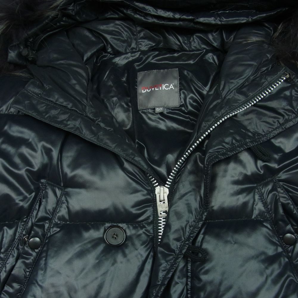 DUVETICA デュベティカ ERACLE エラクル ファー付 ダウン ジャケット ダークグレー系 50【中古】