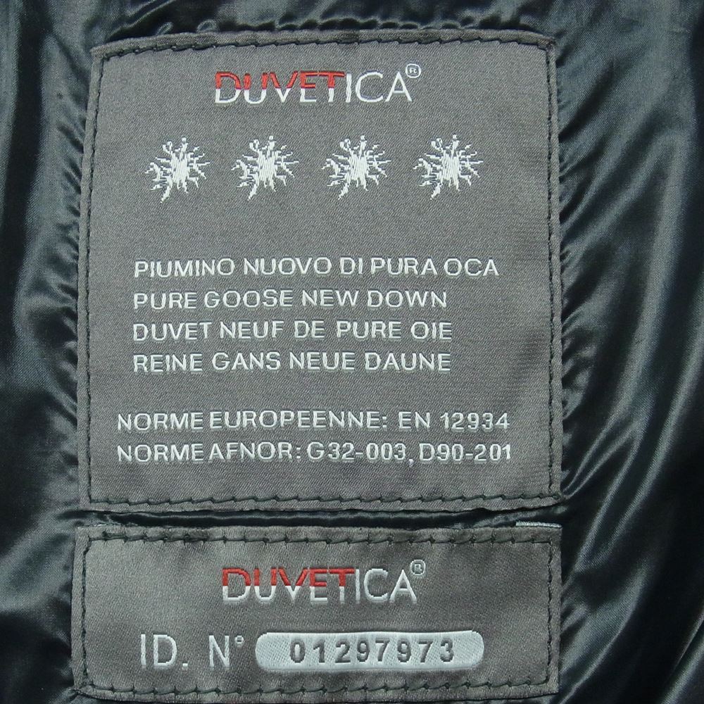 DUVETICA デュベティカ ERACLE エラクル ファー付 ダウン ジャケット ダークグレー系 50【中古】