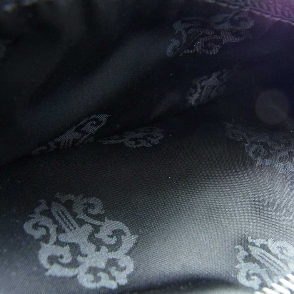 CHROME HEARTS クロムハーツ（原本無） WAVE ウェーブ クロスボールボタン レザー ウォレット 財布 ブラック系【中古】