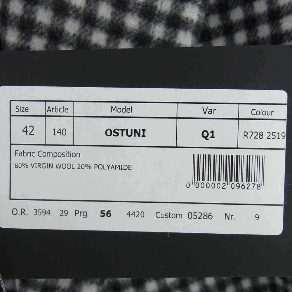 イーヴォ OSTUNI ベルテッド　コート ホワイト系 ブラック系 42【新古品】【未使用】【中古】