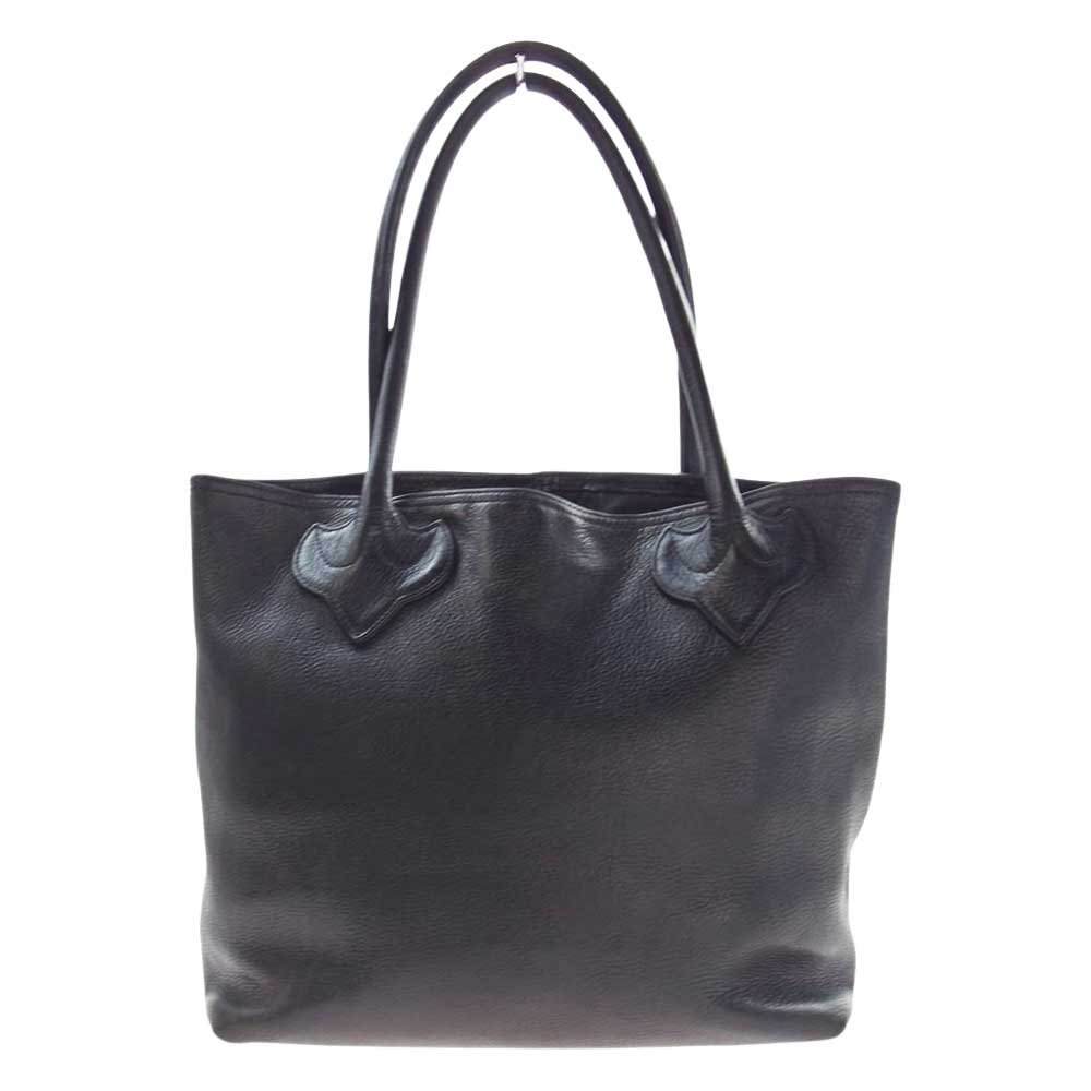 CHROME HEARTS クロムハーツ（原本有） FS TOTE クロスパッチ レザー トートバッグ ブラック系【中古】