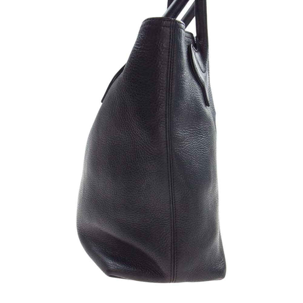 CHROME HEARTS クロムハーツ（原本有） FS TOTE クロスパッチ レザー トートバッグ ブラック系【中古】