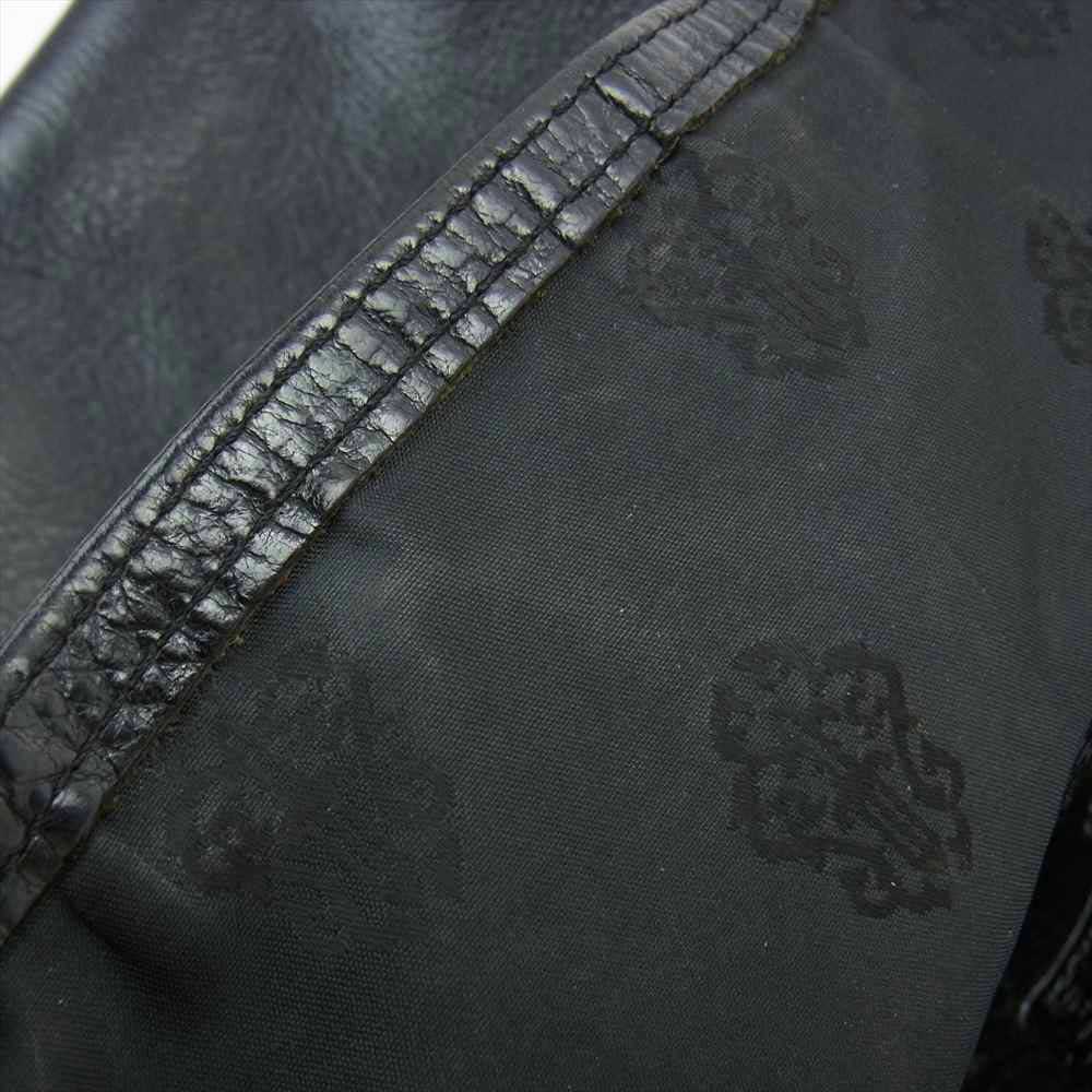 CHROME HEARTS クロムハーツ（原本有） FS TOTE クロスパッチ レザー トートバッグ ブラック系【中古】