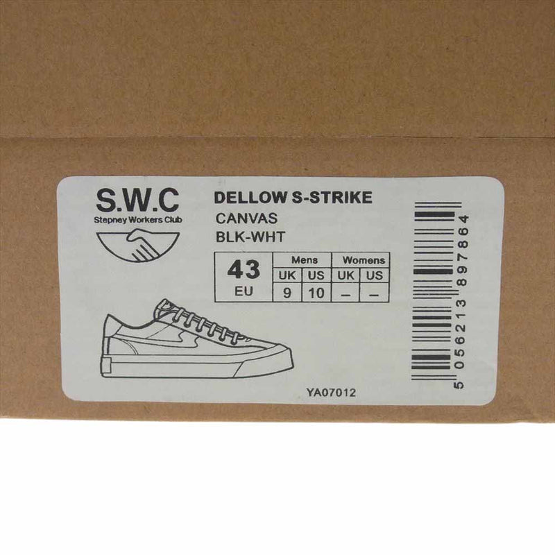 ステファニーワーカーズクラブ YA07012 DELLOW S-Strike Canvas ローカット キャンバス スニーカー ホワイト ホワイト系 EU43【中古】