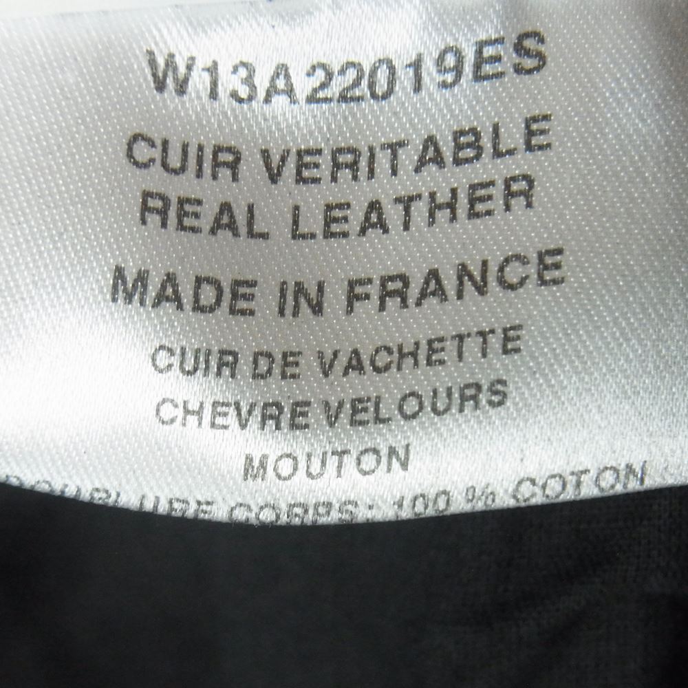イーチアザー W13A22019ES 国内正規品 イーストランドタグ カウレザー スエード 異素材切替 パッチワーク ライダース ジャケット ブラック系 M【中古】
