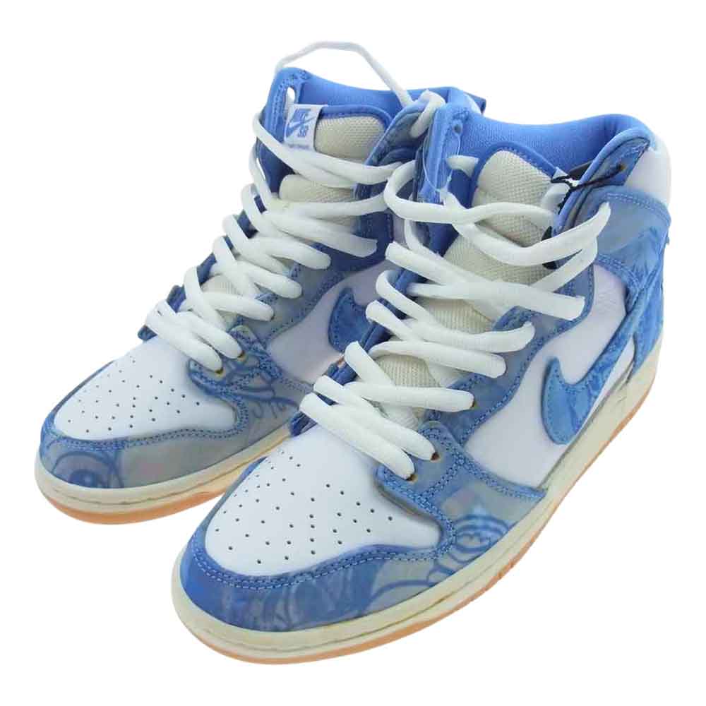 NIKE ナイキ CV1677-100 CARPET COPANY SB DUNK HIGH PRM QS カーペットカンパニー プレミアム ダンク ローカット スニーカー ホワイト系 ブルー系 27.5cm【新古品】【未使用】【中古】