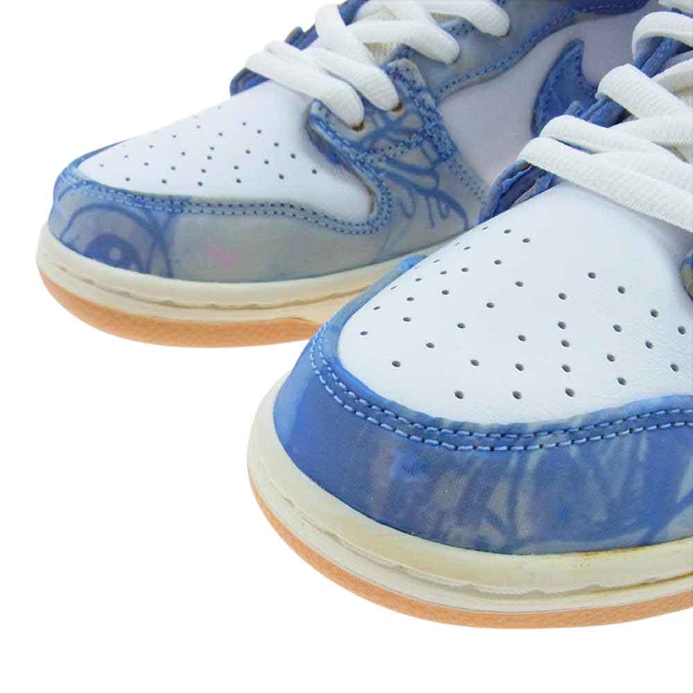 NIKE ナイキ CV1677-100 CARPET COPANY SB DUNK HIGH PRM QS カーペットカンパニー プレミアム ダンク ローカット スニーカー ホワイト系 ブルー系 27.5cm【新古品】【未使用】【中古】