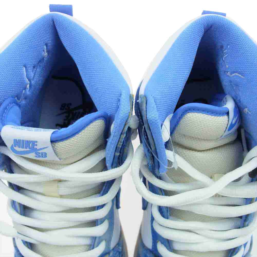 NIKE ナイキ CV1677-100 CARPET COPANY SB DUNK HIGH PRM QS カーペットカンパニー プレミアム ダンク ローカット スニーカー ホワイト系 ブルー系 27.5cm【新古品】【未使用】【中古】