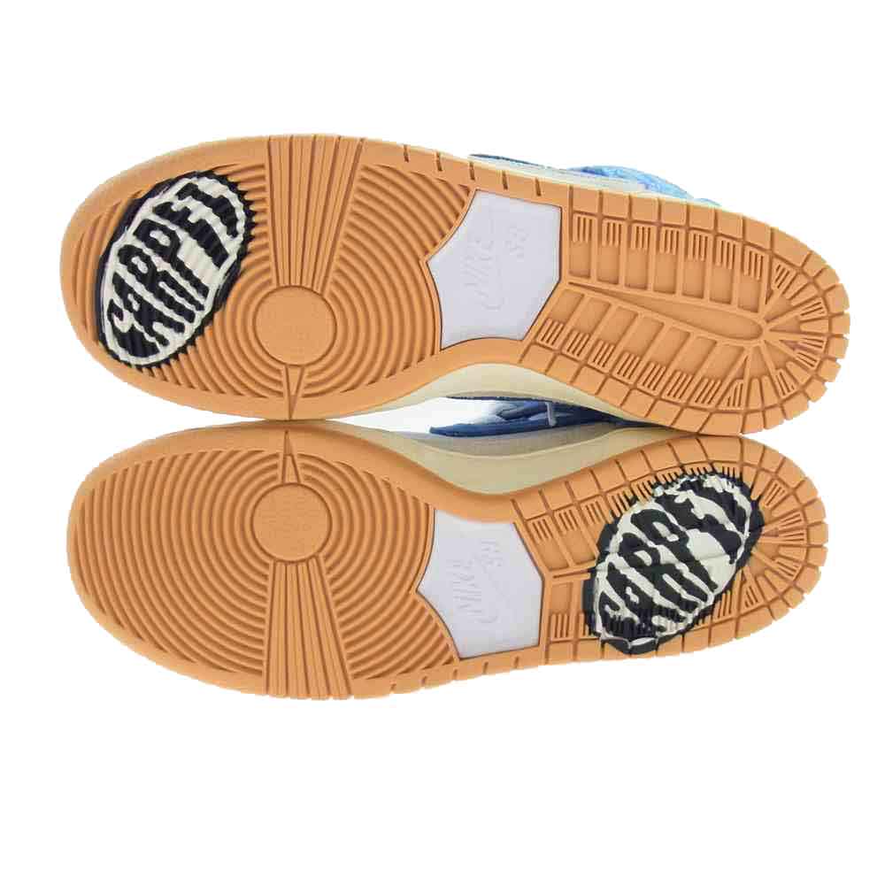 NIKE ナイキ CV1677-100 CARPET COPANY SB DUNK HIGH PRM QS カーペットカンパニー プレミアム ダンク ローカット スニーカー ホワイト系 ブルー系 27.5cm【新古品】【未使用】【中古】