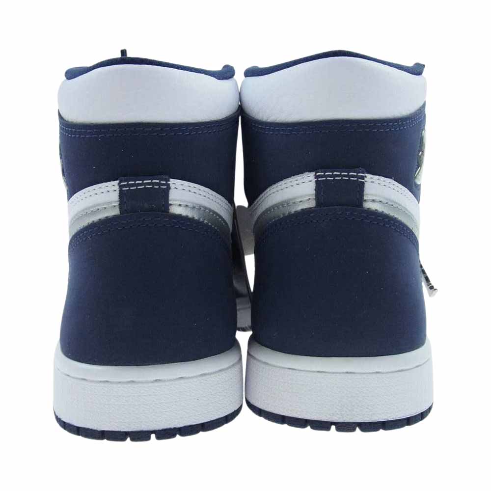 NIKE ナイキ DB5877-100 AIR JORDAN 1 AJ1 HIGH RETRO OG CO JP MIDNIGHT NAVY エアジョーダン レトロ ハイカット スニーカー ホワイト系 ネイビー系 ホワイト/ネイビー 27.5cm【新古品】【未使用】【中古】