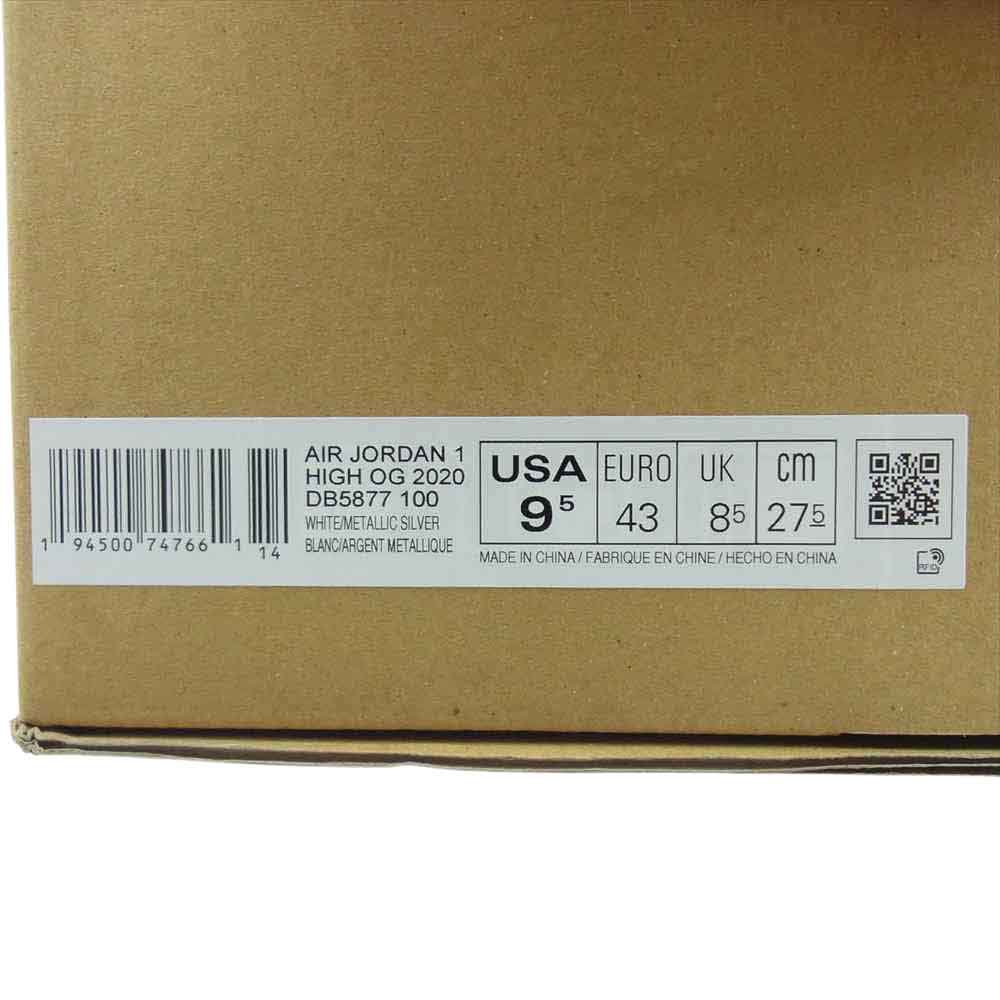 NIKE ナイキ DB5877-100 AIR JORDAN 1 AJ1 HIGH RETRO OG CO JP MIDNIGHT NAVY エアジョーダン レトロ ハイカット スニーカー ホワイト系 ネイビー系 ホワイト/ネイビー 27.5cm【新古品】【未使用】【中古】