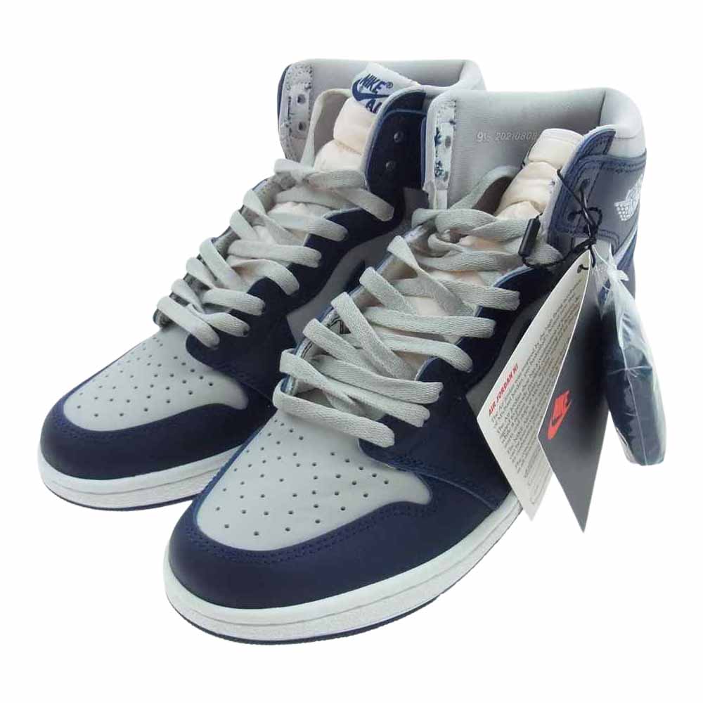 NIKE ナイキ BQ4422-400 AIR JORDAN 1 AJ1 HIGH RETRO SP 85 GEORGETOWN HOYAS エアジョーダン ジョージタウン ホヤス ハイカット スニーカー グレー系 ブルー系 27.5cm【極上美品】【中古】