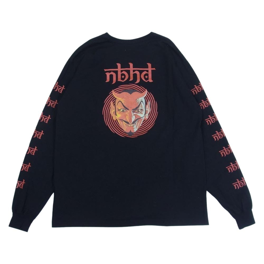 NEIGHBORHOOD ネイバーフッド VERTIGO / C-TEE. LS デビル Tシャツ カットソー 長袖 ブラック系 L【中古】