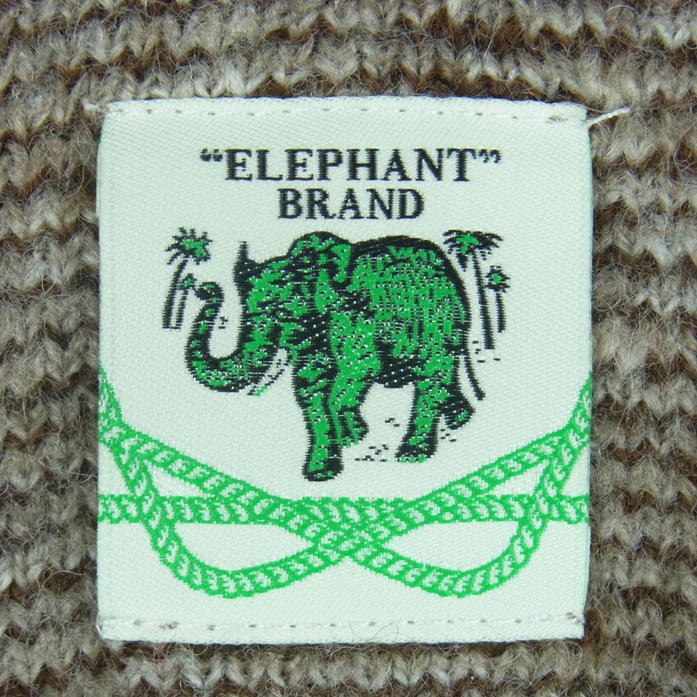 JOURNAL STANDARD ジャーナルスタンダード ELEPHANT BRAND 別注 アルパカ混 ウール カーディガン ベージュ系 グレイッシュブラウン系 L【新古品】【未使用】【中古】