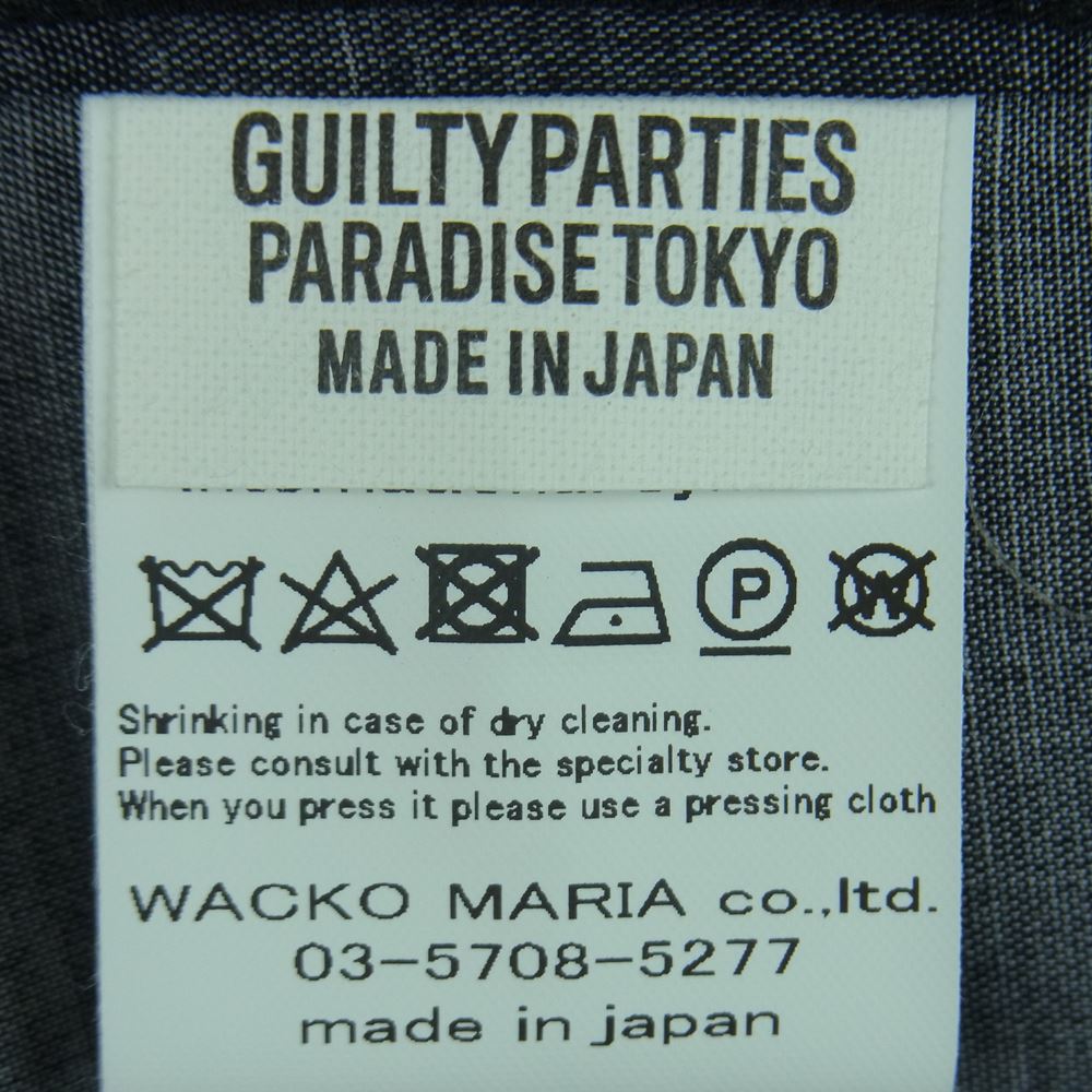 WACKO MARIA ワコマリア 20SS HAWAIIAN SHIRT L/S ハワイアン 長袖 シャツ レーヨン 日本製 ブラック系 M【中古】
