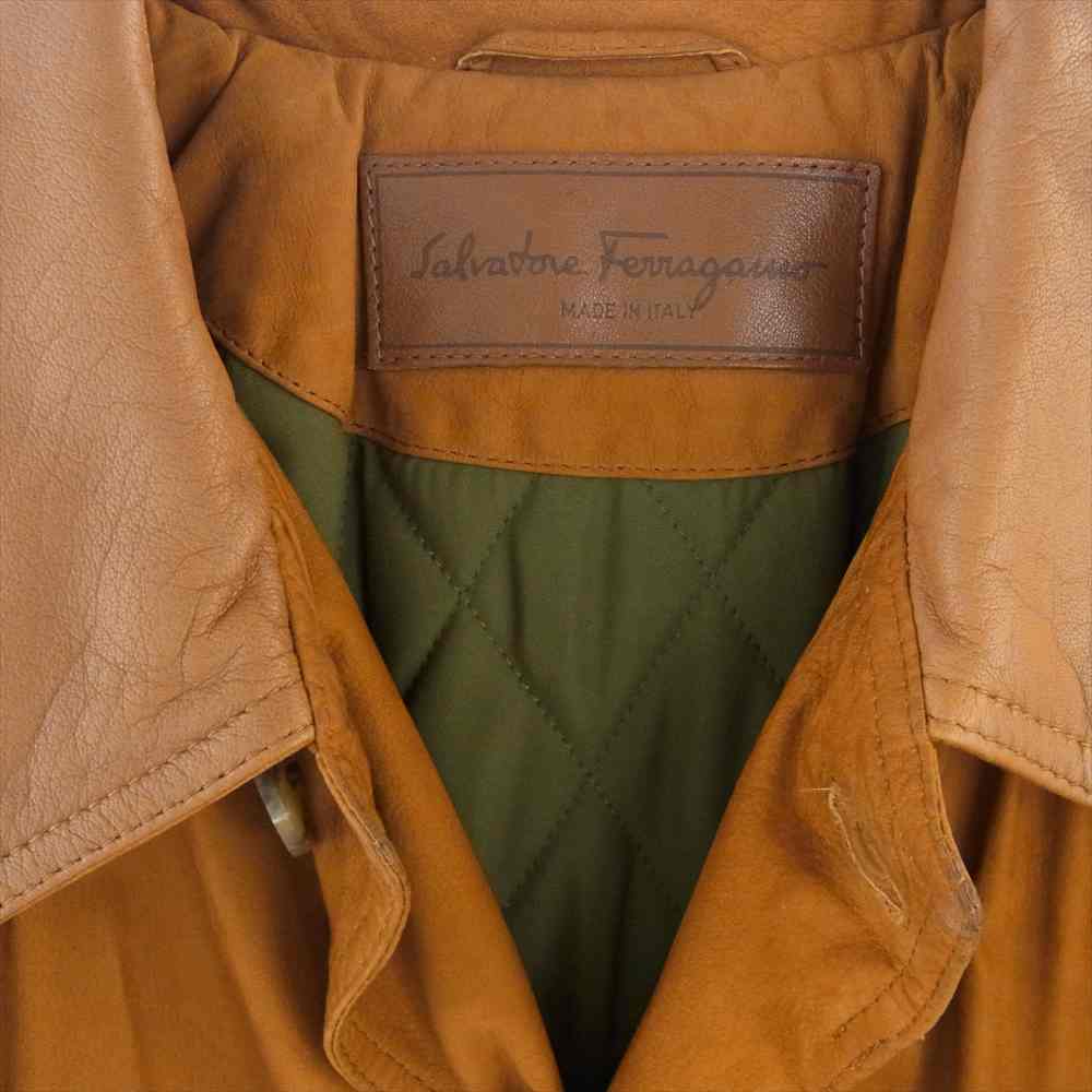 Salvatore Ferragamo サルヴァトーレフェラガモ ライトブラウン系 48【中古】